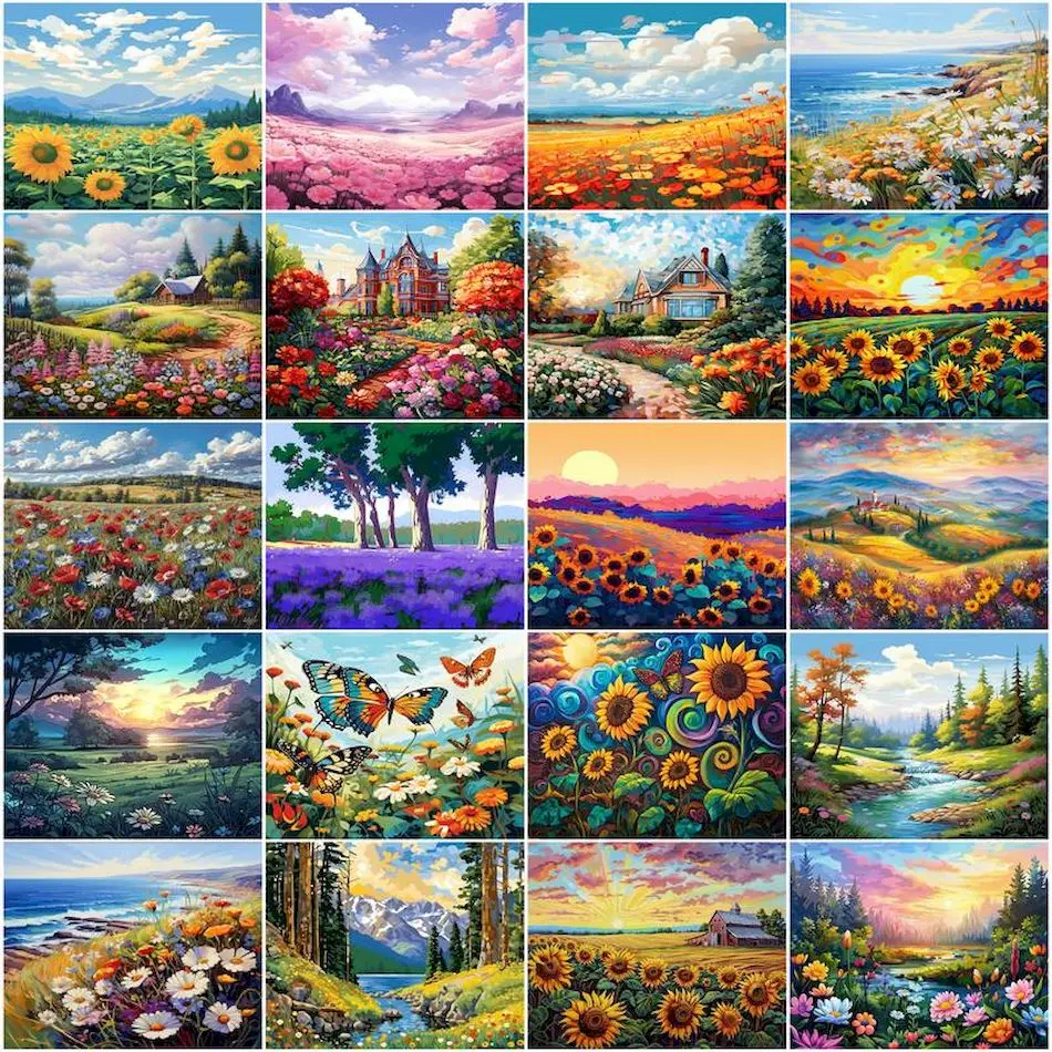 GATYZTORY Painting By Numbers Canvas Flower scenery Oil Diy Crafts Artwork Drawing By Numbers Frame Picture Paint Gift Wall Art
GATYZTORY Painting By Numbers Canvas Flower scenery Oil Diy Crafts Artwork Drawing By Numbers Frame Picture Paint Gift Wall Art