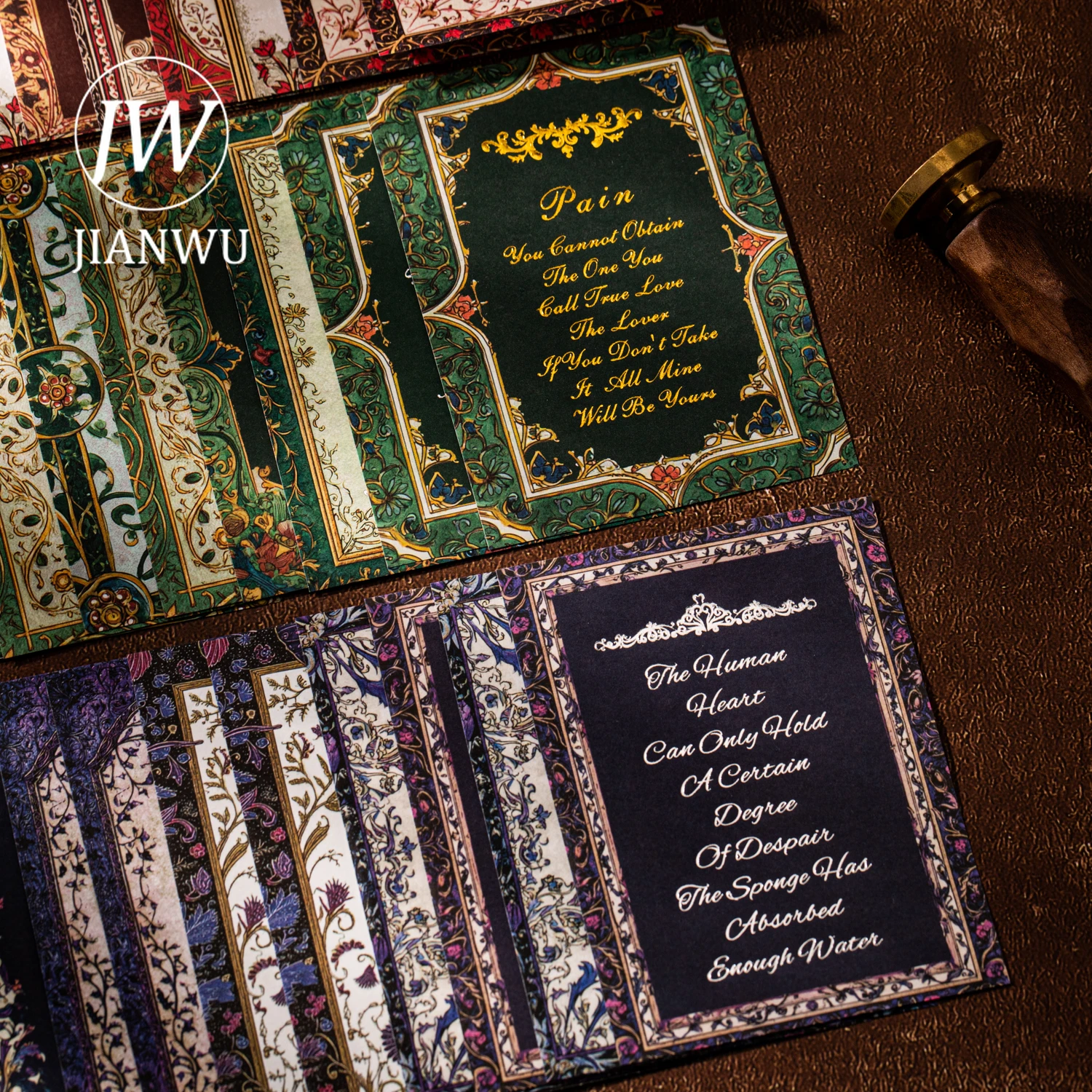 JIANWU Medieval Poetry Series Vintage Flower Border Poem Landscape Collage Scrapbook Material Creative Junk Journal Stationery
JIANWU Medieval Poetry Series Vintage Flower Border Poem Landscape Collage Scrapbook Material Creative Junk Journal Stationery