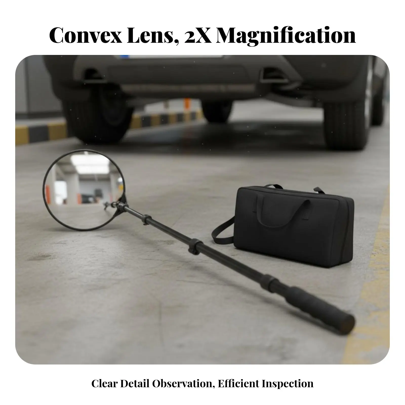 Under Vehicle Inspection Mirror Sturdy Aluminum Rod Telescopic Undercarriage Mirror Sturdy-Duty Lightweight for Parking Lots
Under Vehicle Inspection Mirror Sturdy Aluminum Rod Telescopic Undercarriage Mirror Sturdy-Duty Lightweight for Parking Lots