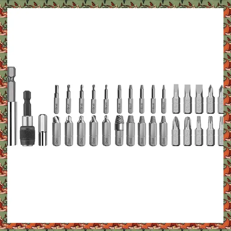 33 Pcs Damaged Screw Extractor Kit & Screwdriver Bits Set Easy Out Stripped Screw Bolt Extractor Set
33 Pcs Damaged Screw Extractor Kit & Screwdriver Bits Set Easy Out Stripped Screw Bolt Extractor Set
