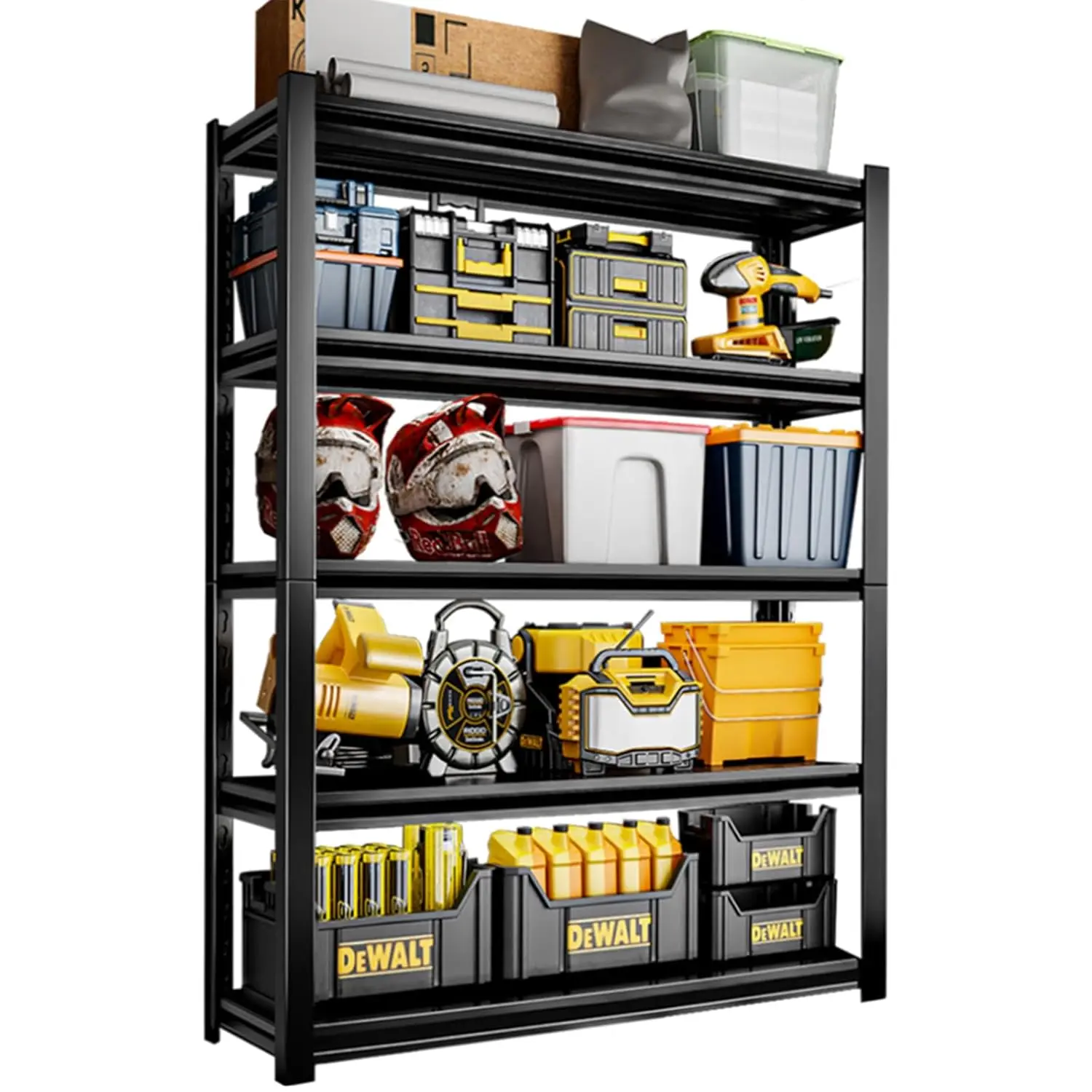 72in Metal Garage Shelving 5-Tier Adjustable 2000LBS Rack for Basement Pantry 15.7x35.4x72in, Customized
72in Metal Garage Shelving 5-Tier Adjustable 2000LBS Rack for Basement Pantry 15.7x35.4x72in, Customized