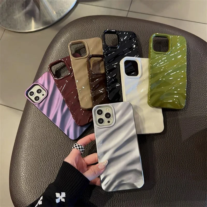 High-Grade Pleated Wave Pattern Mobile Phone Case, Suitable for iPhone 15 Pro Max, Apple 14 Pro, 11, 12, Men and Women, 13
High-Grade Pleated Wave Pattern Mobile Phone Case, Suitable for iPhone 15 Pro Max, Apple 14 Pro, 11, 12, Men and Women, 13