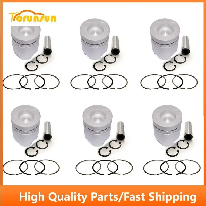 New 6 Sets STD Piston Kit With Ring ME052447 Fit For Mitsubishi 6D22 Engine 130MM
New 6 Sets STD Piston Kit With Ring ME052447 Fit For Mitsubishi 6D22 Engine 130MM