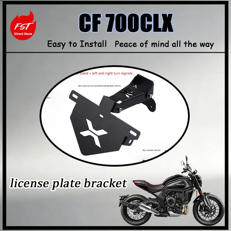 FOR CNC Machined Short Tail License Plate Bracket Anti-Shake Fixed Mount for CF CLX700 Rear Tail Simplified Design Motorcycle
FOR CNC Machined Short Tail License Plate Bracket Anti-Shake Fixed Mount for CF CLX700 Rear Tail Simplified Design Motorcycle