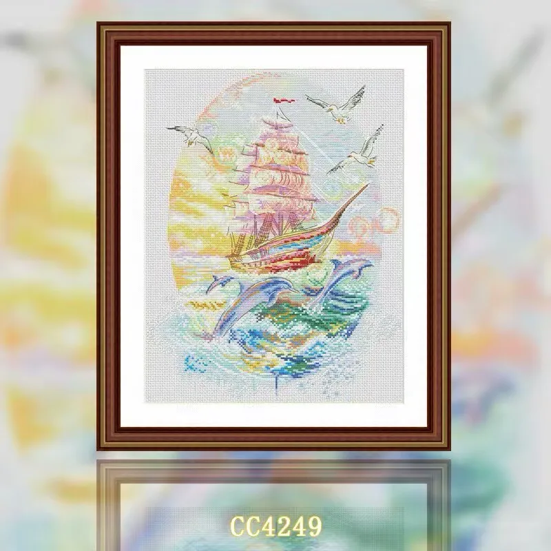 CC4249- Sea Journey 14CT 16CT 18CT Stamped Cross Stitch DIY Set Pattern Kit Needlework Embroidery
CC4249- Sea Journey 14CT 16CT 18CT Stamped Cross Stitch DIY Set Pattern Kit Needlework Embroidery