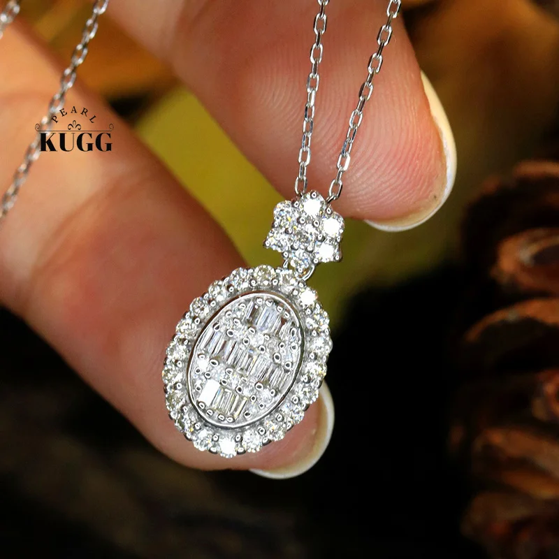 KUGG 100% ожерелье из белого золота 18 карат, классическая овальная форма, 0,70 карата, ожерелье с подвеской из настоящего натурального бриллианта для женщин, ювелирные изделия
KUGG 100% ожерелье из белого золота 18 карат, классическая овальная форма, 0,70 карата, ожерелье с подвеской из настоящего натурального бриллианта для женщин, ювелирные изделия