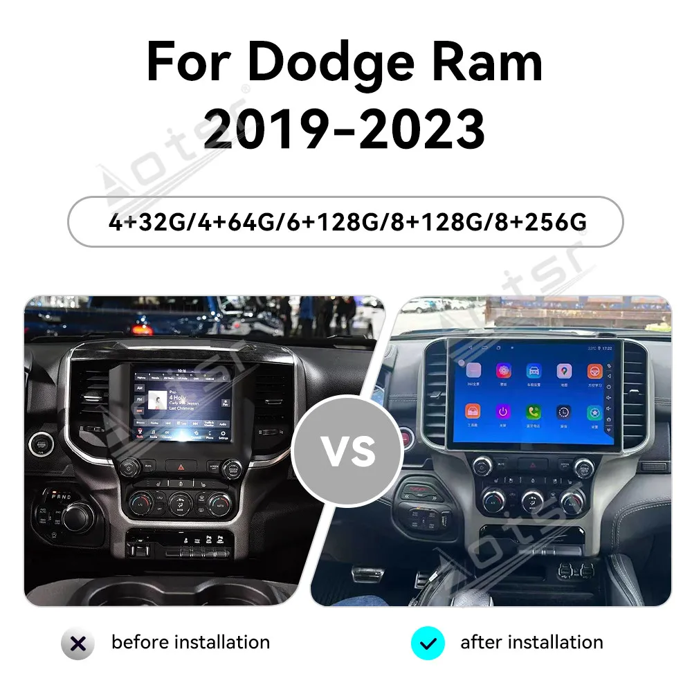 Android 14 13.1" HD Touch Screen Car Radio For Dodge Ram 1500 2019-2023 Car Multimedia Player GPS Navigation Carplay Unit DSP 4G
Android 14 13.1" HD Touch Screen Car Radio For Dodge Ram 1500 2019-2023 Car Multimedia Player GPS Navigation Carplay Unit DSP 4G
