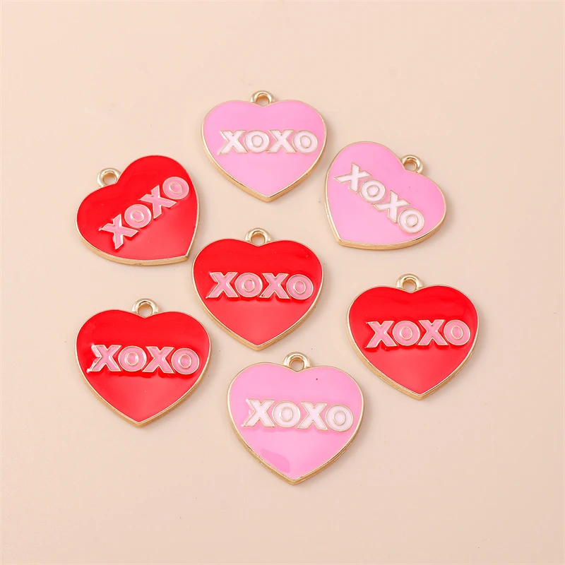 20pcs 21x21mm Cute Enamel Love Heart Charms Pendants for Making Drop Earrings Necklaces Bracelets DIY Crafts Jewelry Accessories
20pcs 21x21mm Cute Enamel Love Heart Charms Pendants for Making Drop Earrings Necklaces Bracelets DIY Crafts Jewelry Accessories