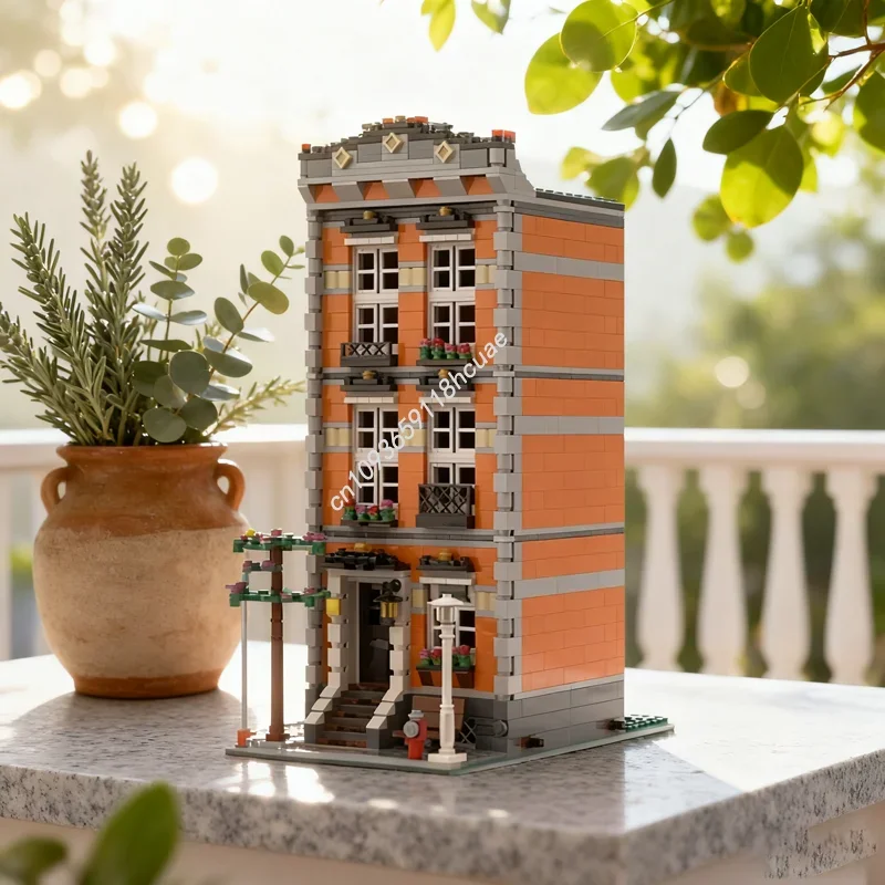 992pcs MOC Orange Townhouse Modulared Model Building Blocks Architecture DIY Festival Gifts Creative Toys Idea Education Brick
992pcs MOC Orange Townhouse Modulared Model Building Blocks Architecture DIY Festival Gifts Creative Toys Idea Education Brick