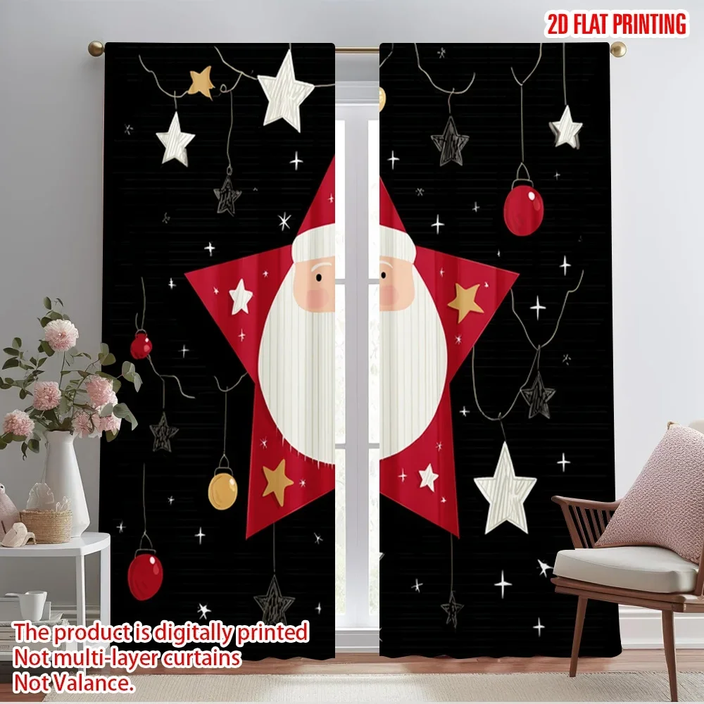 2pcs,2D plane printing Popular Curtain Panels Cartoon Santa Claus Polyester Easy Install (without rod) Home Decor Ldeal for
2pcs,2D plane printing Popular Curtain Panels Cartoon Santa Claus Polyester Easy Install (without rod) Home Decor Ldeal for