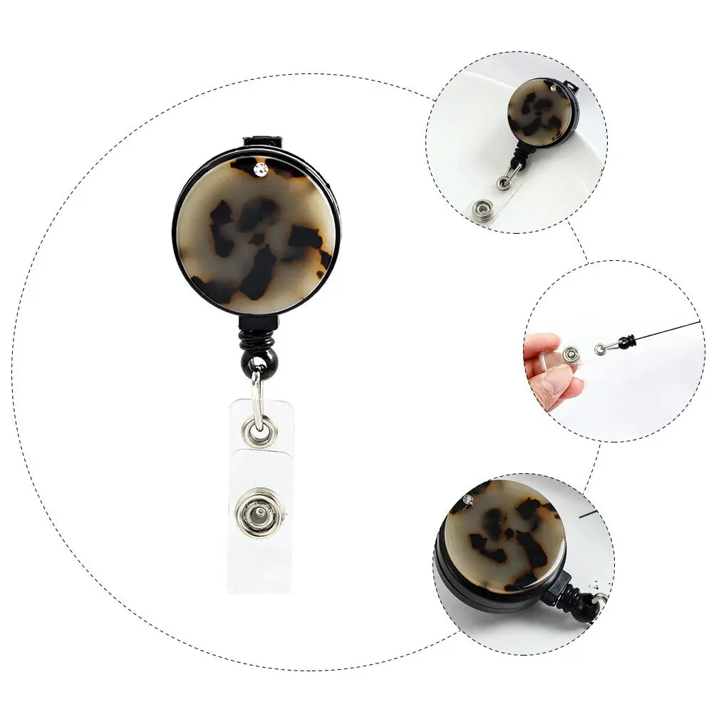 Badge Clip Leopard Print Stretchable Design Badge Holder for Nurse Doctor Teacher Office Staff Factory Worker Id Cards Clip
Badge Clip Leopard Print Stretchable Design Badge Holder for Nurse Doctor Teacher Office Staff Factory Worker Id Cards Clip
