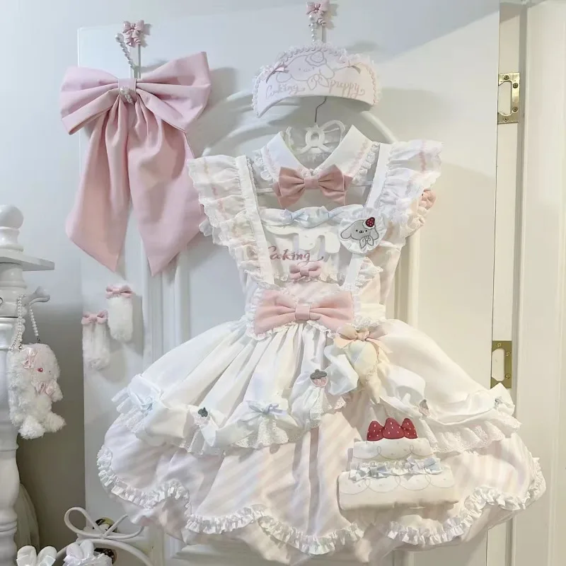Cute Sweet Lolita Dress Japanese Kawaii Elegant Dress for Women Girl Princess Y2k Dresses Tea Party Elegant Fashion Fairy Outfit
Cute Sweet Lolita Dress Japanese Kawaii Elegant Dress for Women Girl Princess Y2k Dresses Tea Party Elegant Fashion Fairy Outfit