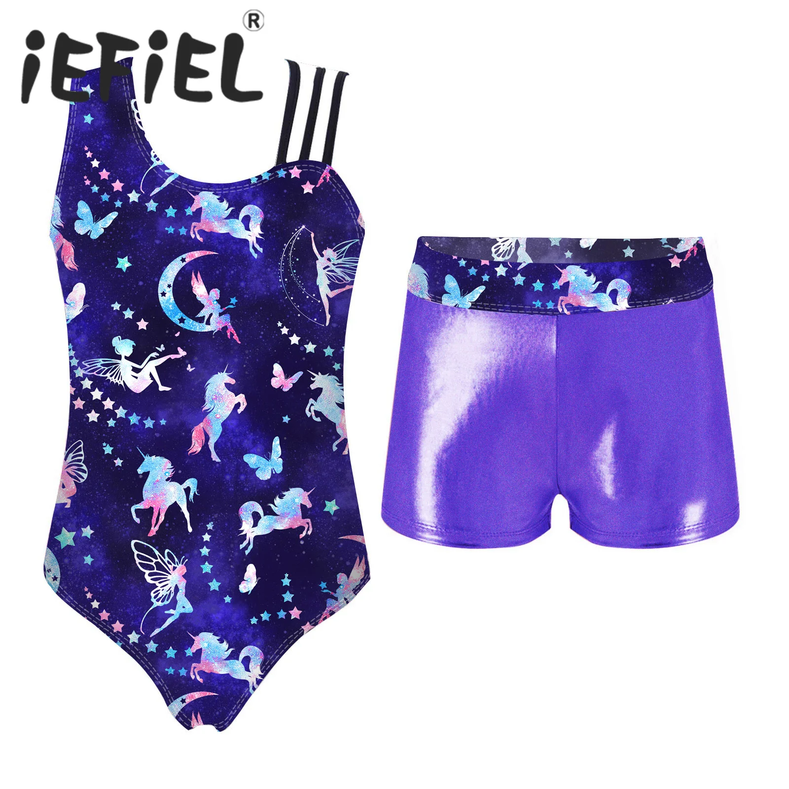 Kids Girls Ballet Dance Sets Sports Gymnastics Workout Dancewear Outfits Cartoon Print Leotard with Shorts Figure Skating Suits
Kids Girls Ballet Dance Sets Sports Gymnastics Workout Dancewear Outfits Cartoon Print Leotard with Shorts Figure Skating Suits