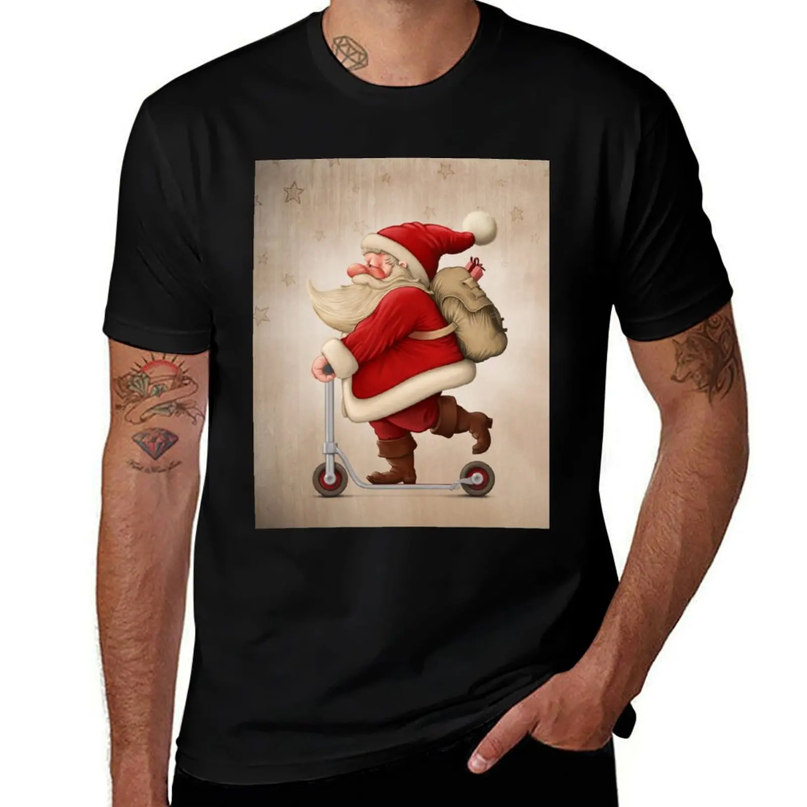 Santa Claus and the Push scooter T-Shirt boys whites shirts graphic tee anime stuff mens white t shirts
Santa Claus and the Push scooter T-Shirt boys whites shirts graphic tee anime stuff mens white t shirts