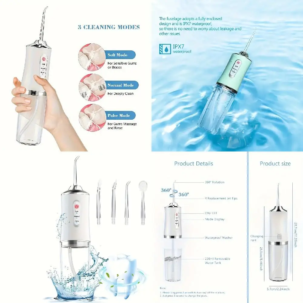 Smart Household Tooth Rinser, Portable Water Flosser, Orthodontic Special Tooth Cleaning Tool
Smart Household Tooth Rinser, Portable Water Flosser, Orthodontic Special Tooth Cleaning Tool