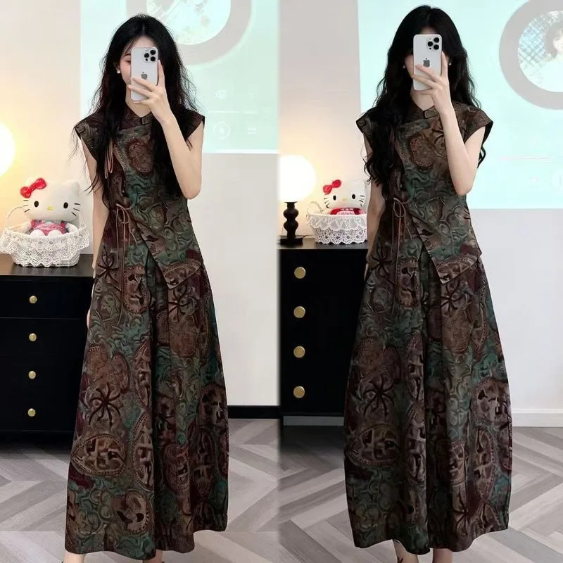 2026 Summer Female High-end Literary and Artistic Light Luxury Pants Set Women New Casual Versatile Sleeveless Shirt Slim Pants
2026 Summer Female High-end Literary and Artistic Light Luxury Pants Set Women New Casual Versatile Sleeveless Shirt Slim Pants