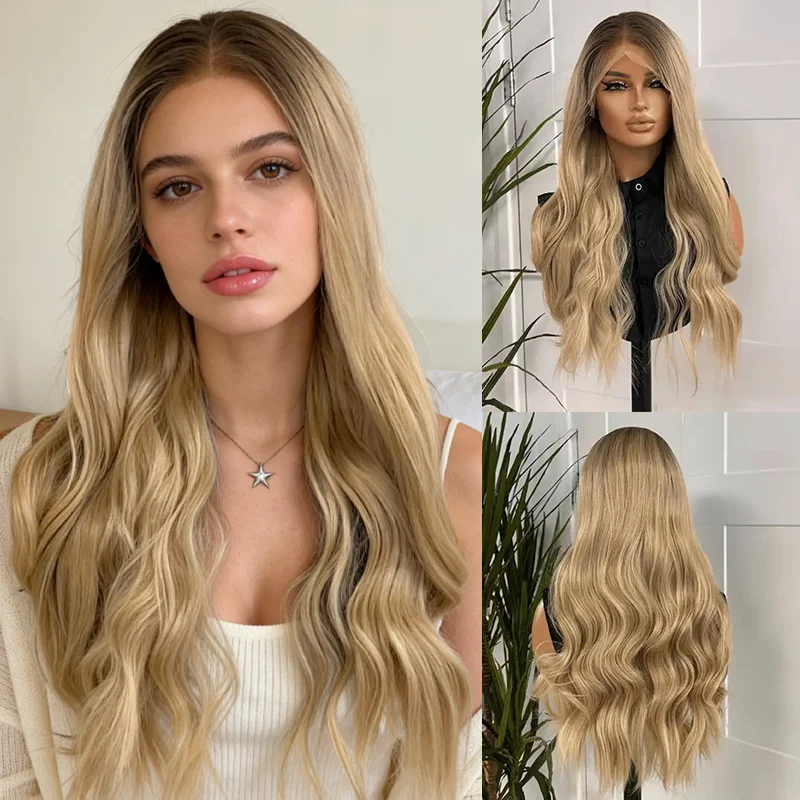 Парик для косплея и повседневной носки с кружевной передней частью для женщин, синтетический, Futura, свободные волны, медово-золотистый блонд с пепельными прядями, цветной кружевной парик
Парик для косплея и повседневной носки с кружевной передней частью для женщин, синтетический, Futura, свободные волны, медово-золотистый блонд с пепельными прядями, цветной кружевной парик