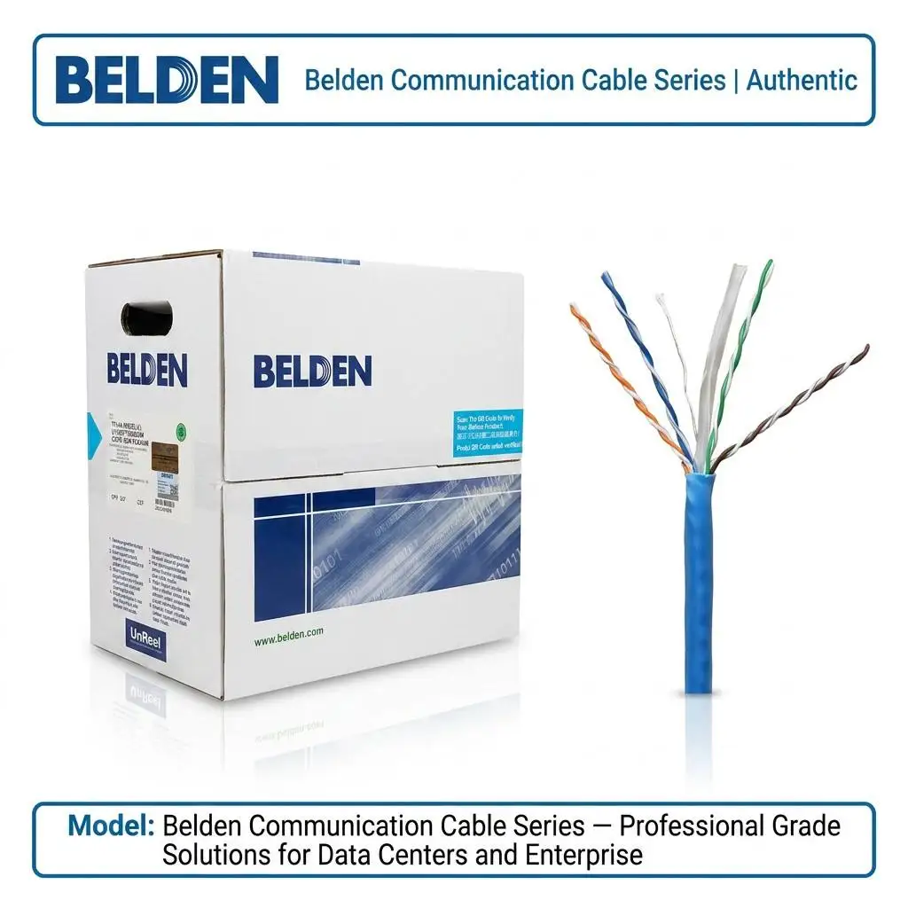 Original New Belden 3613 Cat6+ Ethernet Cable 400MHz 4 Pair 23AWG Solid Bare Copper CMP Plenum Network Cable 305m
Original New Belden 3613 Cat6+ Ethernet Cable 400MHz 4 Pair 23AWG Solid Bare Copper CMP Plenum Network Cable 305m
