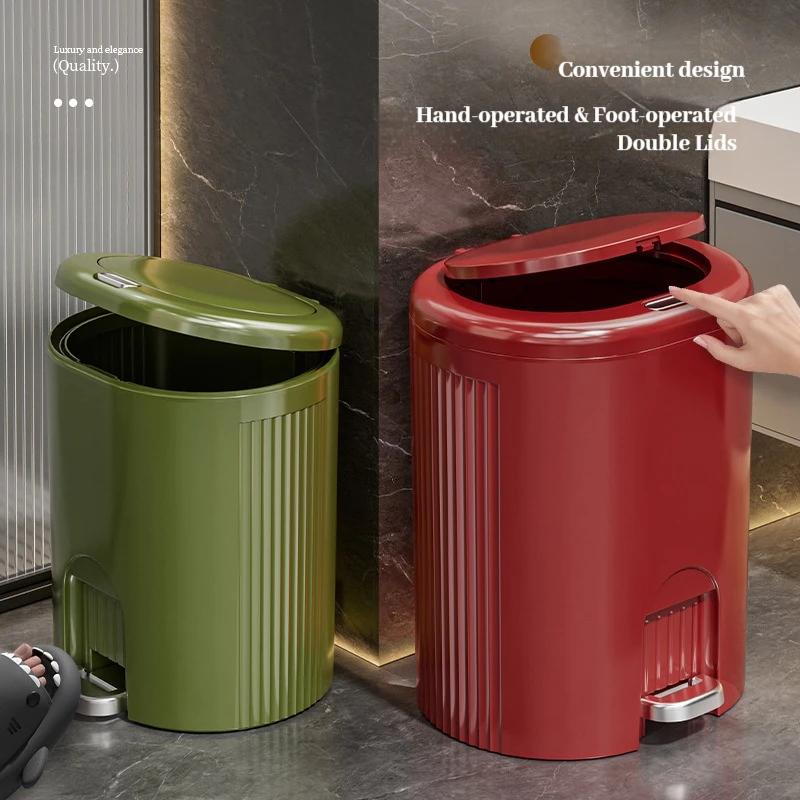 Double Pedal Bin with Lid – Cute Foot Push Trash Can, Large Capacity for Kitchen Bathroom Living Room
Double Pedal Bin with Lid – Cute Foot Push Trash Can, Large Capacity for Kitchen Bathroom Living Room