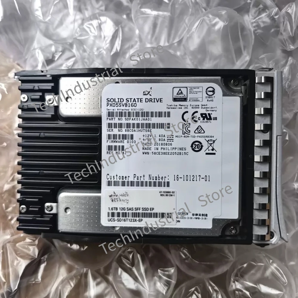 PX05SVB160 1.6TB 12G Solid State Drive SAS SFF SSD
PX05SVB160 1.6TB 12G Solid State Drive SAS SFF SSD