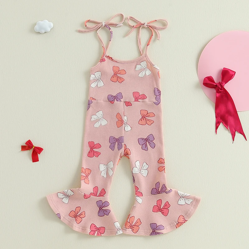 Listenwind Toddler Girls Summer Overalls Jumpsuit Bow Printed Sleeveless Tie-up Flare Pants Romper
Listenwind Toddler Girls Summer Overalls Jumpsuit Bow Printed Sleeveless Tie-up Flare Pants Romper