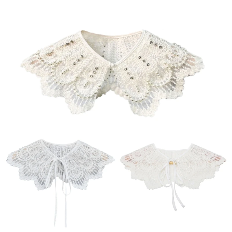 Embroidered Faux Collar Decorative Collars for Sweater Removable Floral False Collar Women Adjustable Neck Shawl
Embroidered Faux Collar Decorative Collars for Sweater Removable Floral False Collar Women Adjustable Neck Shawl