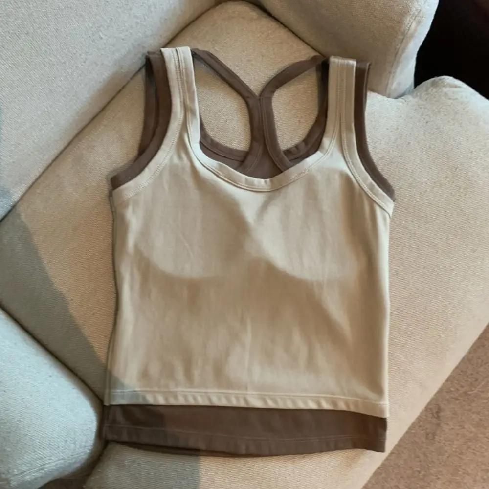 Girls Patchwork Camisole Women Slim Fit Fake Two Pieces Camisole With Chest Crop Tops Sleeveless Suspender Vest Ladies
Girls Patchwork Camisole Women Slim Fit Fake Two Pieces Camisole With Chest Crop Tops Sleeveless Suspender Vest Ladies
