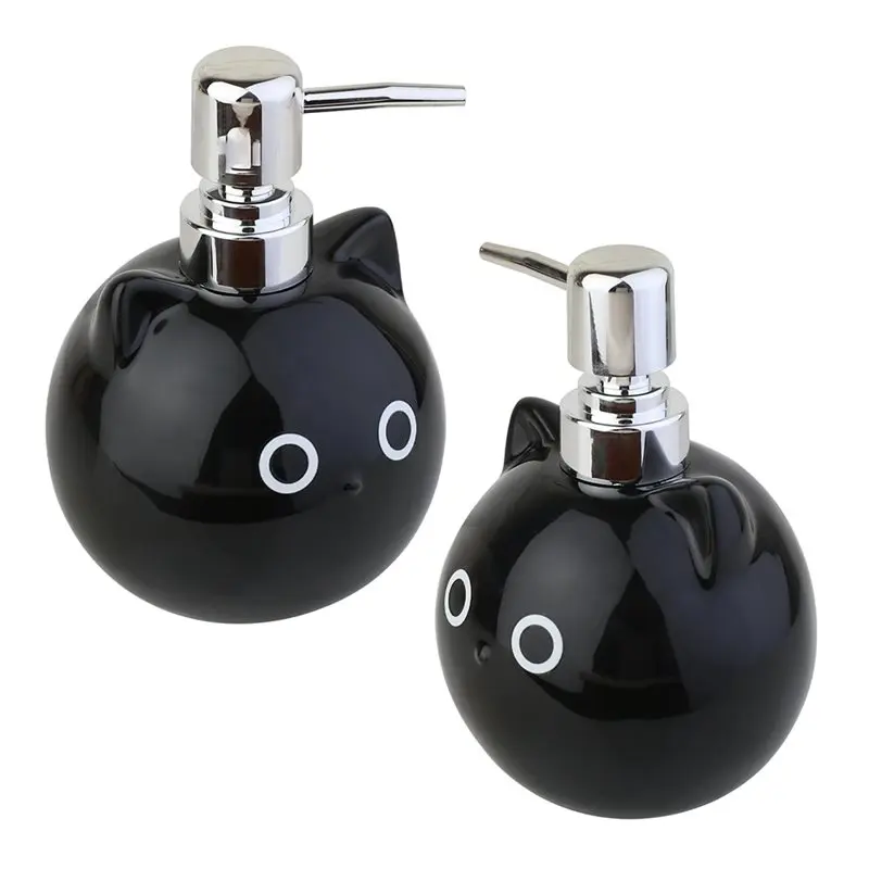 Hand Soap Dispenser Cat Shaped Lotion Dispenser Cute Animal Shower Gel Dispenser Pressable 2Pcs
Hand Soap Dispenser Cat Shaped Lotion Dispenser Cute Animal Shower Gel Dispenser Pressable 2Pcs