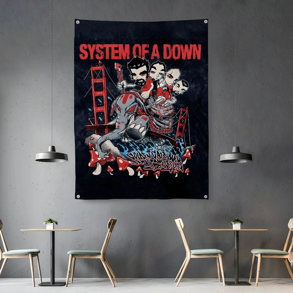 System Of A Down Flag Bedroom Living Room Garden Outdoor Microfiber With Holes Festival Decoration Background Art Banner
System Of A Down Flag Bedroom Living Room Garden Outdoor Microfiber With Holes Festival Decoration Background Art Banner