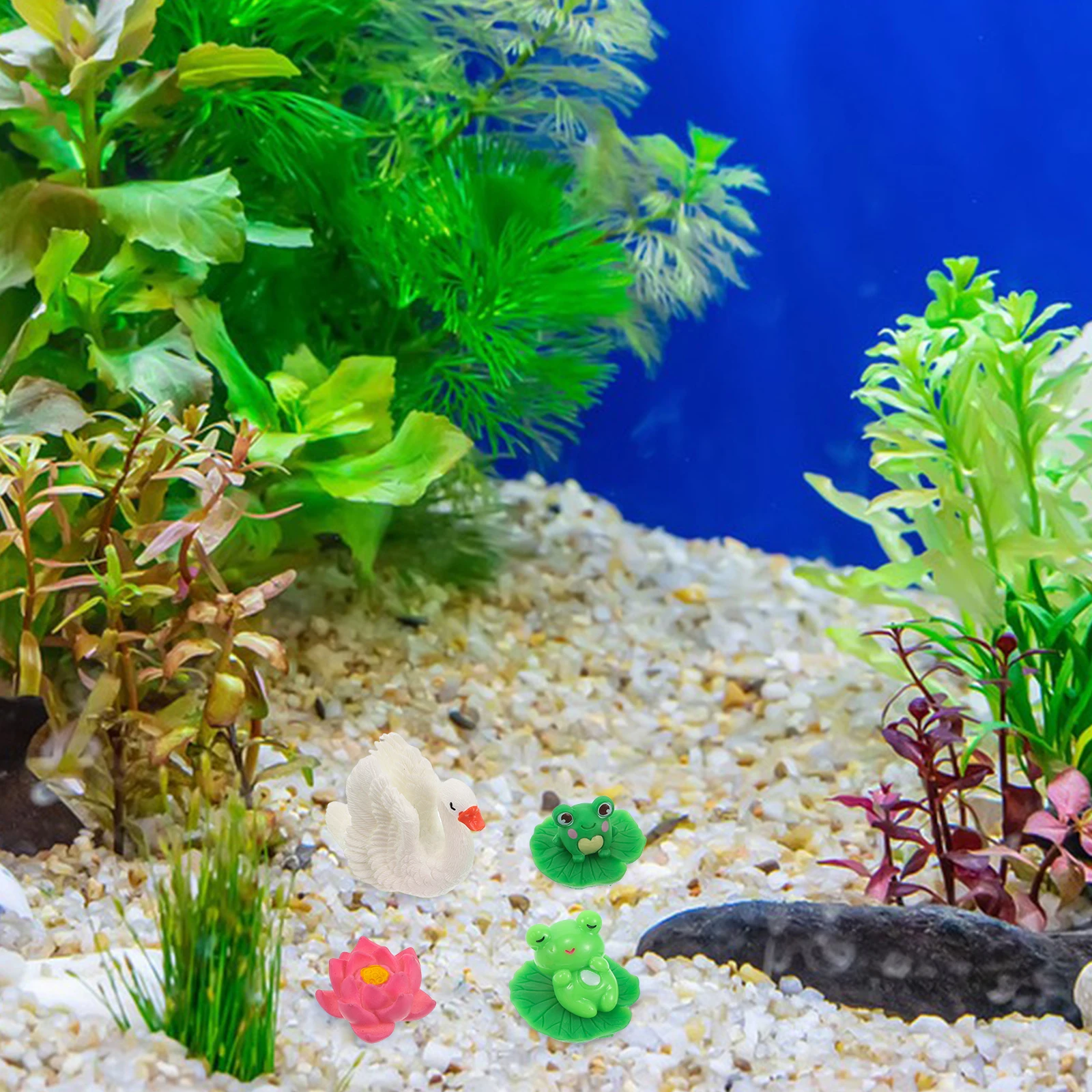 Mini Frog Swan Desktop Landscape Fish Tank Landscaping Decoration Resin Cute Accessories for
Mini Frog Swan Desktop Landscape Fish Tank Landscaping Decoration Resin Cute Accessories for