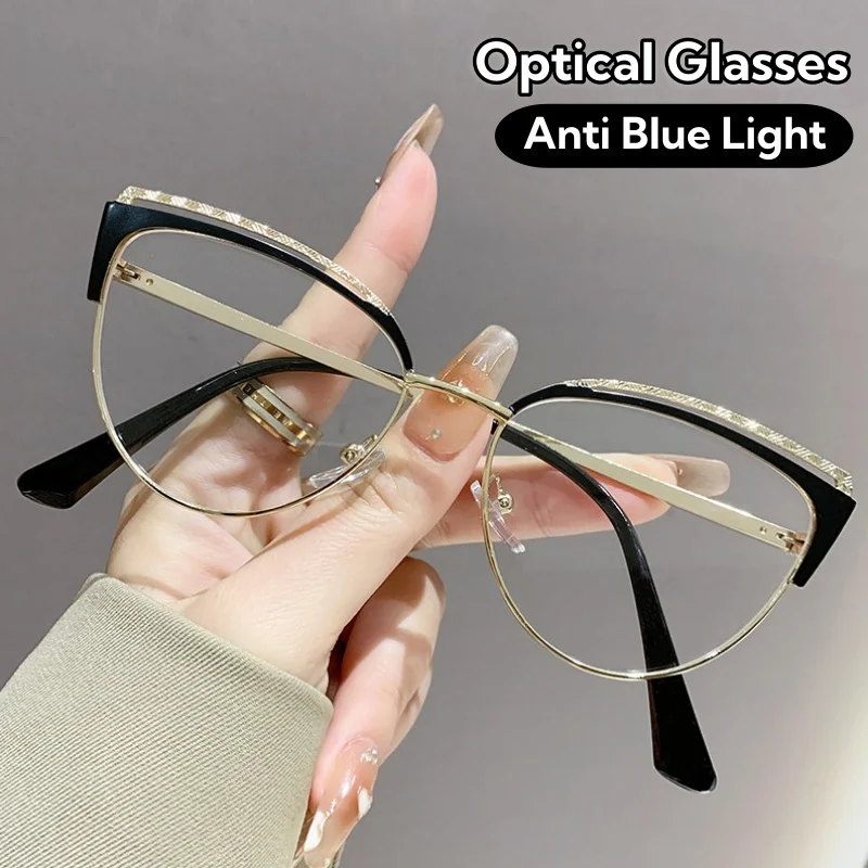 Metal Frame Optical Spectacles Eyeglasses Vintage Ultralight Computer Glasses Luxury Transparent Cat Eye Eyewear for Men Women
Metal Frame Optical Spectacles Eyeglasses Vintage Ultralight Computer Glasses Luxury Transparent Cat Eye Eyewear for Men Women