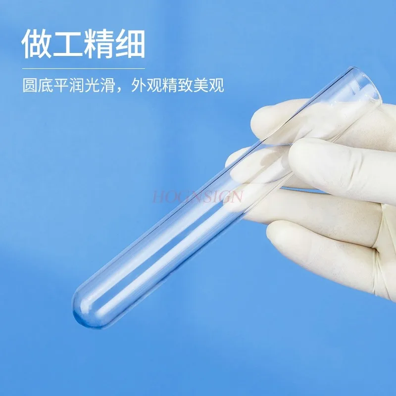 10pcs Glass test tubes for laboratory use - Round bottomed flat mouthed test tubes with stoppers - High temperature resistance
10pcs Glass test tubes for laboratory use - Round bottomed flat mouthed test tubes with stoppers - High temperature resistance