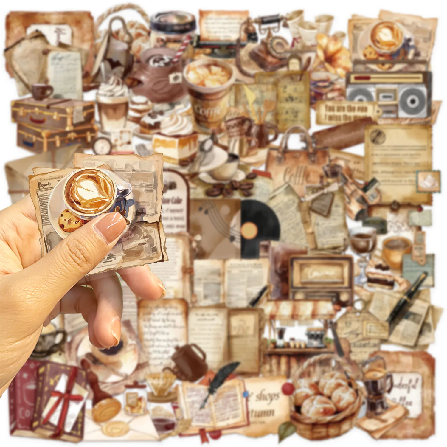 50pcs Vintage Coffee Shop Stickers suitablefor Notebook computer Luggage Refrigerator skate boards phone cases sticker
50pcs Vintage Coffee Shop Stickers suitablefor Notebook computer Luggage Refrigerator skate boards phone cases sticker