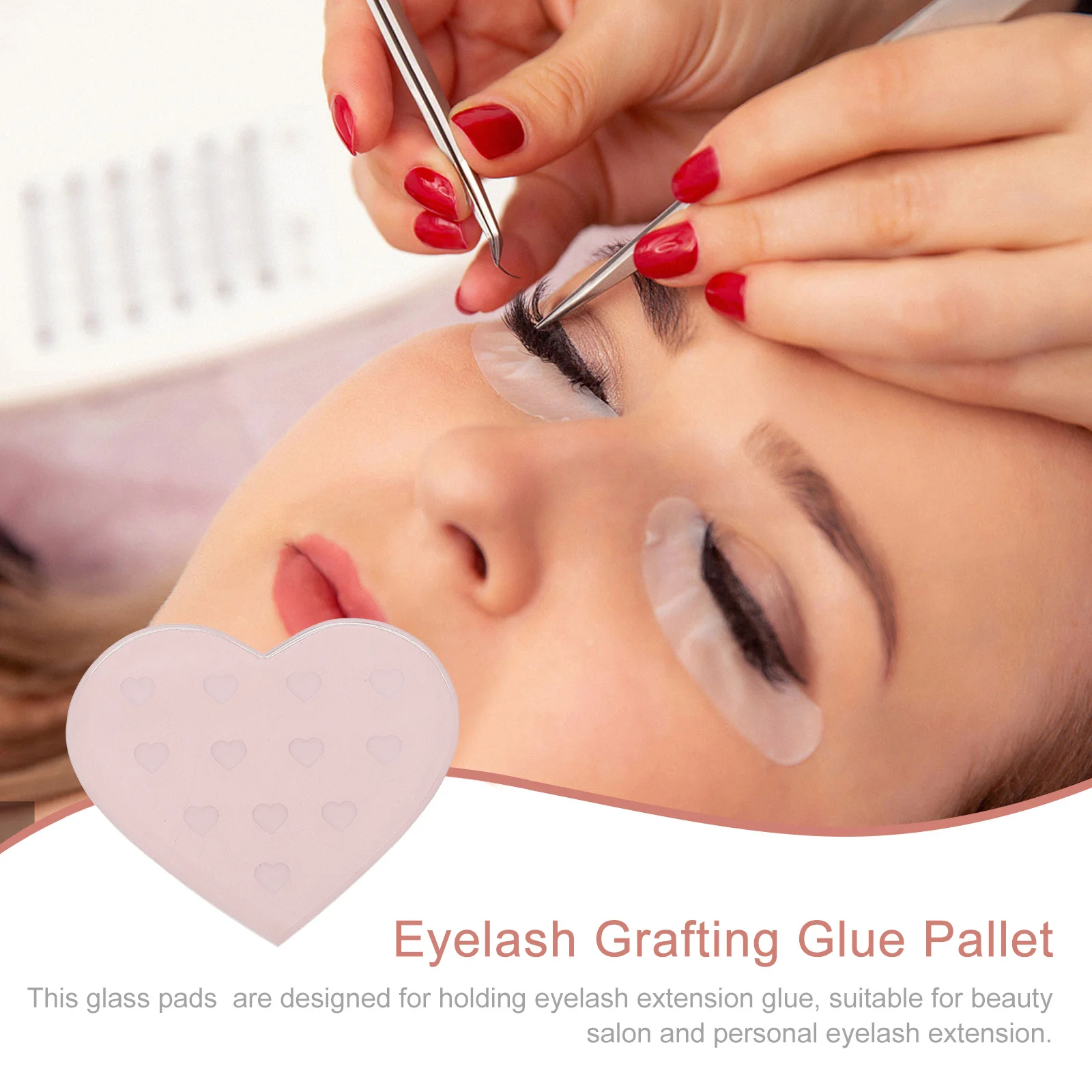 Glass Glue Plates for Eyelash Grafting Professional Grade Heart Shaped Eyelash Extension Gasket Delay Plates Salon Supply
Glass Glue Plates for Eyelash Grafting Professional Grade Heart Shaped Eyelash Extension Gasket Delay Plates Salon Supply