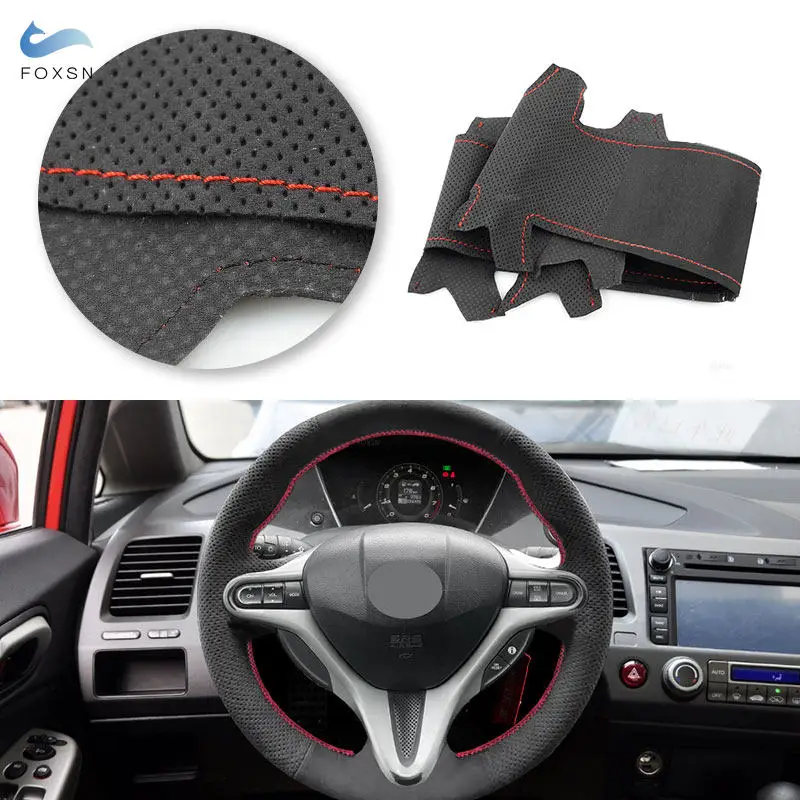 Car Steering Wheel Cover Trim For Honda Civic 8th MK8 2005 2006 2007 2008 2009 2010 2011 Suede Perforated Leather Accessories
Car Steering Wheel Cover Trim For Honda Civic 8th MK8 2005 2006 2007 2008 2009 2010 2011 Suede Perforated Leather Accessories