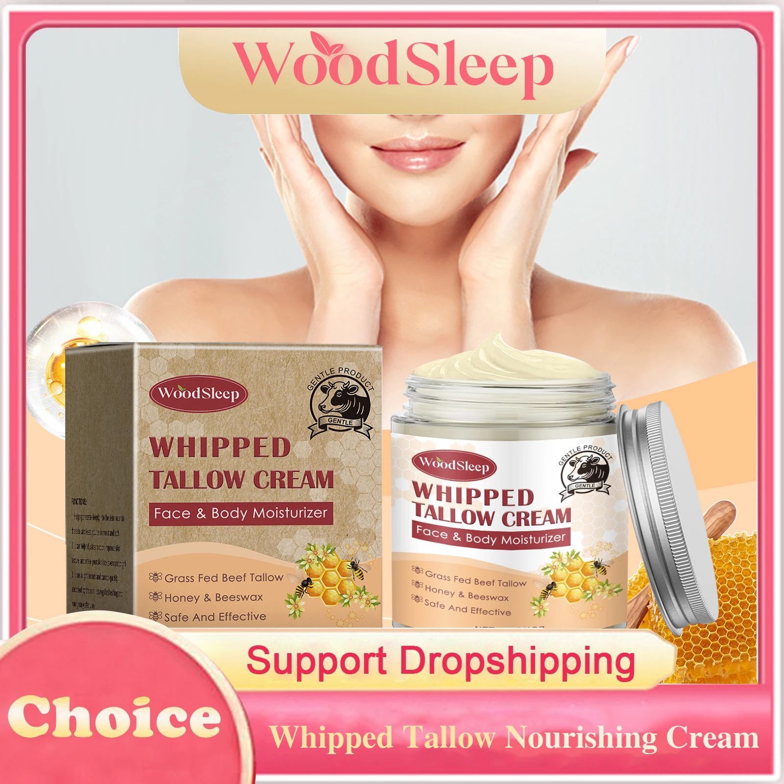 Whipped Tallow Nourishing Cream Moisturizing Smoothing Enhance Skin Elasticity Anti Aging Soothing Tallow Honey Hydrating Cream
Whipped Tallow Nourishing Cream Moisturizing Smoothing Enhance Skin Elasticity Anti Aging Soothing Tallow Honey Hydrating Cream