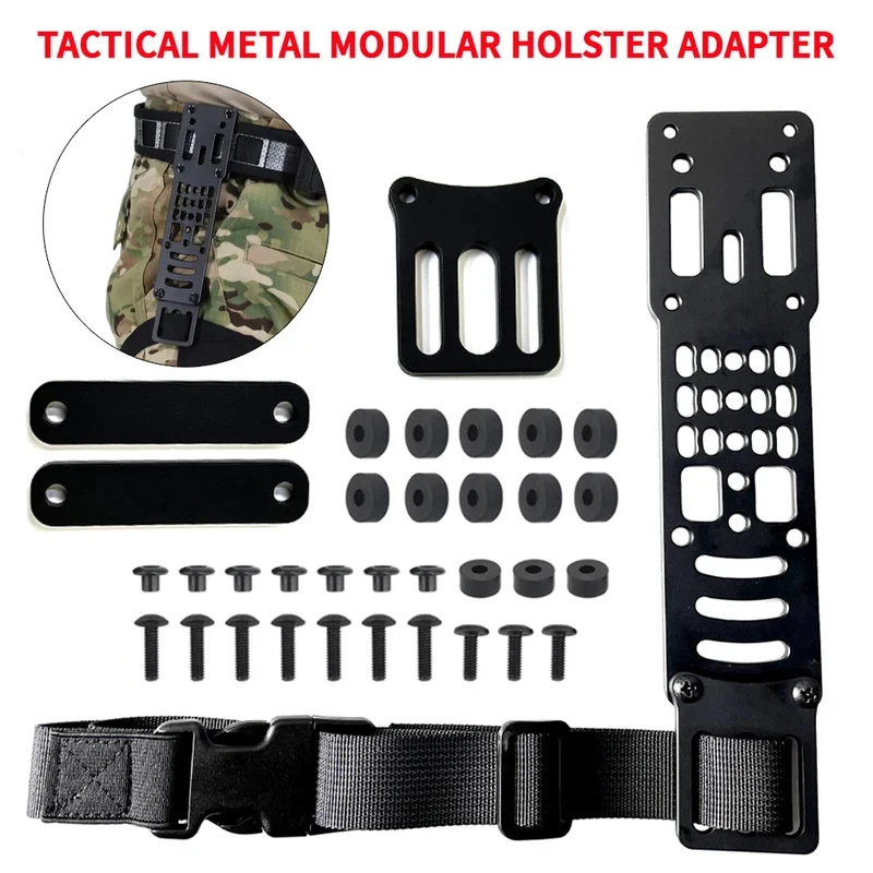 Tactical Metal Modular Pistol Holster Adapter Compatible QLS Platform Holster Drop Leg Band Hunting Quick Pull Draw Adapter
Tactical Metal Modular Pistol Holster Adapter Compatible QLS Platform Holster Drop Leg Band Hunting Quick Pull Draw Adapter
