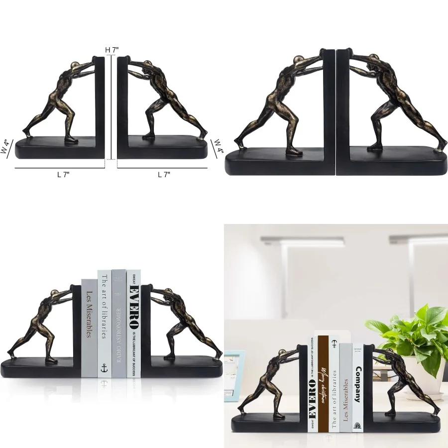 Man Decorative Book Ends Resin Non Skid Bookends for Heavy Books Creative Shelf Decorations to Hold Books Securely on Home Offi
Man Decorative Book Ends Resin Non Skid Bookends for Heavy Books Creative Shelf Decorations to Hold Books Securely on Home Offi