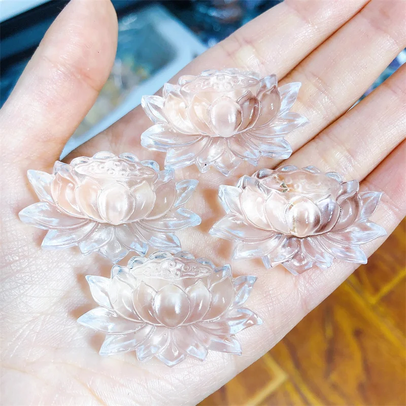 4PCS Natural Clear Quartz Lotus Carving Cute Female For Women Man Trendy Wedding Jewelry Gift Healing
4PCS Natural Clear Quartz Lotus Carving Cute Female For Women Man Trendy Wedding Jewelry Gift Healing