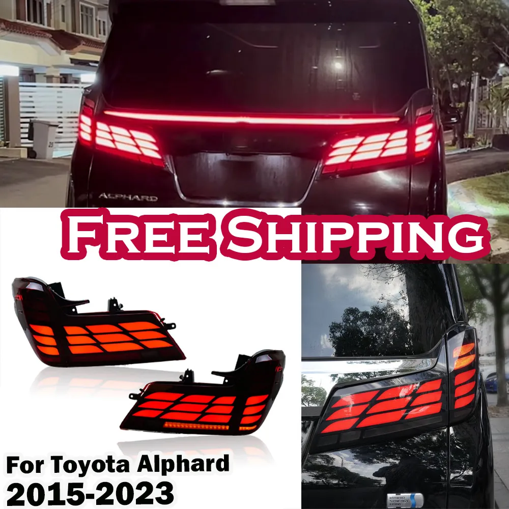 Автомобильный задний фонарь для Toyota Alphard 2015-2023, модифицированный на новый альфа-Динамический сигнал поворота, тормозной фонарь, задний фонарь для автомобиля
Автомобильный задний фонарь для Toyota Alphard 2015-2023, модифицированный на новый альфа-Динамический сигнал поворота, тормозной фонарь, задний фонарь для автомобиля