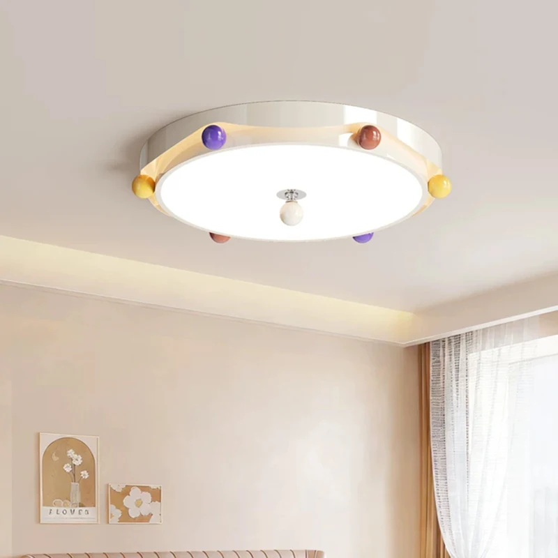 Modern Warm Baby Princess Room Ceiling Lamps Cream Style Children's Room Ceiling Lights LED Colored Balls Girl Bedroom Lamp
Modern Warm Baby Princess Room Ceiling Lamps Cream Style Children's Room Ceiling Lights LED Colored Balls Girl Bedroom Lamp