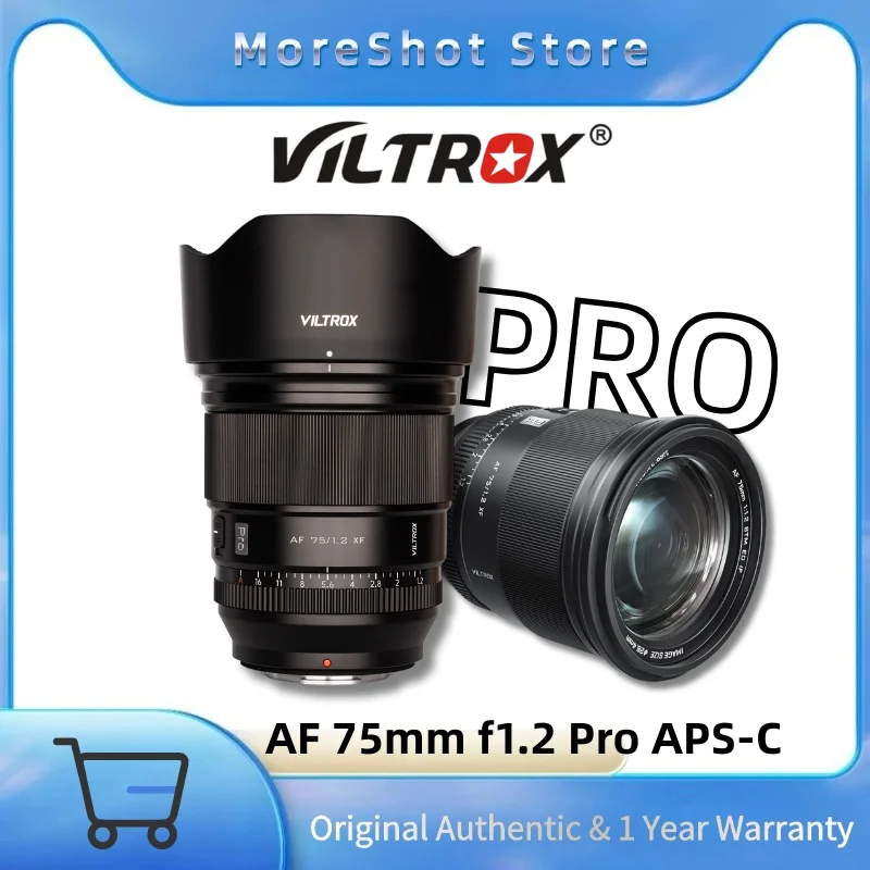 Viltrox AF 75mm f1.2 Pro APS-C Auto Focus Super Large Aperture High-end Lens Fujifilm FX X-T4 X-T20 Nikon Z Z9 Z8 Z7 Sony E a7R
Viltrox AF 75mm f1.2 Pro APS-C Auto Focus Super Large Aperture High-end Lens Fujifilm FX X-T4 X-T20 Nikon Z Z9 Z8 Z7 Sony E a7R