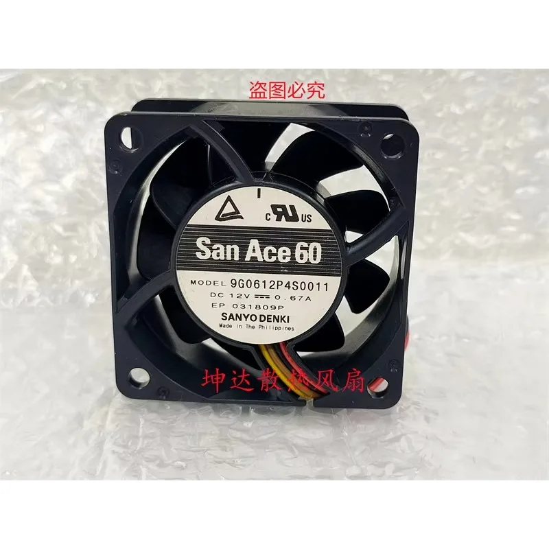 Sanyo Denki 9G0612P4S0011 DC 12V 0.67A 60x60x25mm 4-Wire Server Cooling Fan
Sanyo Denki 9G0612P4S0011 DC 12V 0.67A 60x60x25mm 4-Wire Server Cooling Fan