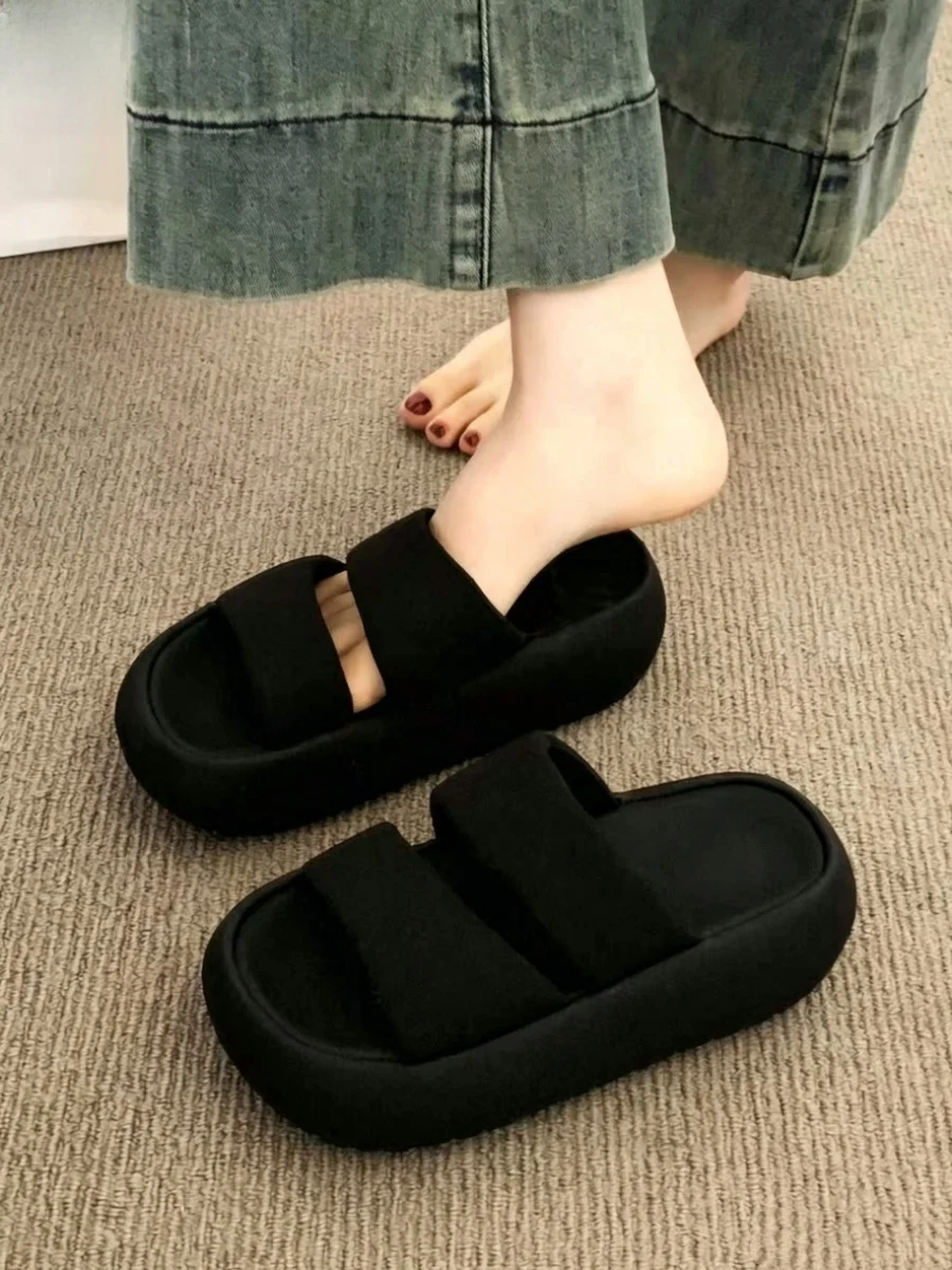 Korean Style Casual Versatile Flat Sandals Women's Outdoor Wear 2026 New Thick Bottom Heightening Open-Toe One-Strap Slippers
Korean Style Casual Versatile Flat Sandals Women's Outdoor Wear 2026 New Thick Bottom Heightening Open-Toe One-Strap Slippers