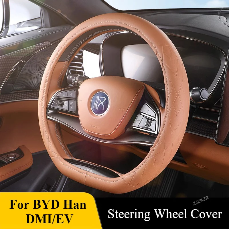 For BYD Han DMI/EV D Type Car Steering Wheel Cover Wrap All-Season Comfortable Protection Cover Special Auto Interior Decoration
For BYD Han DMI/EV D Type Car Steering Wheel Cover Wrap All-Season Comfortable Protection Cover Special Auto Interior Decoration