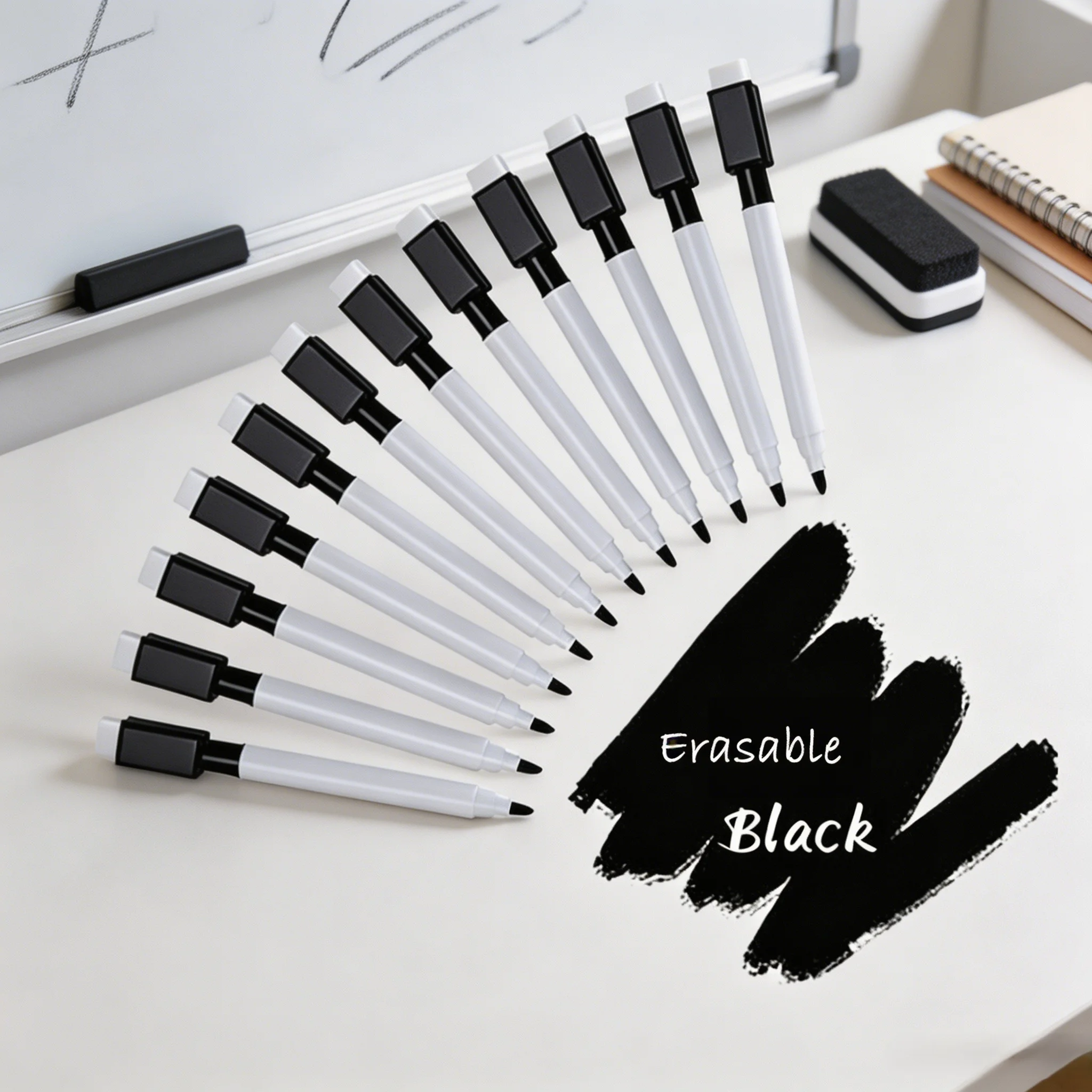 50 Pack Fine Point Dry Erase Markers - Low Odor Whiteboard Pens with Rubber Caps, Smooth Writing for Office & Classroom
50 Pack Fine Point Dry Erase Markers - Low Odor Whiteboard Pens with Rubber Caps, Smooth Writing for Office & Classroom