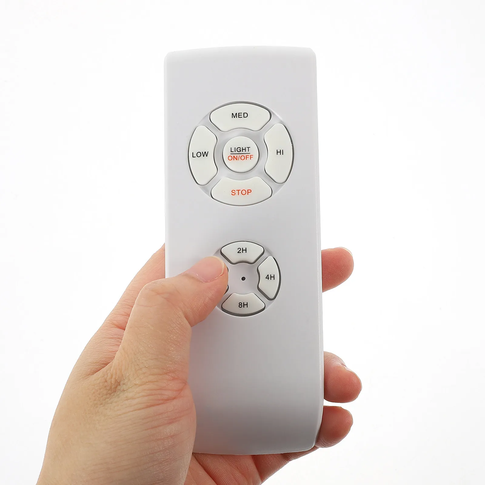 Universal Ceiling Fan Lamp Controller Kit Wireless Remote Controller Rubber Button Easy Operation Timing 1H 2H 8H
Universal Ceiling Fan Lamp Controller Kit Wireless Remote Controller Rubber Button Easy Operation Timing 1H 2H 8H