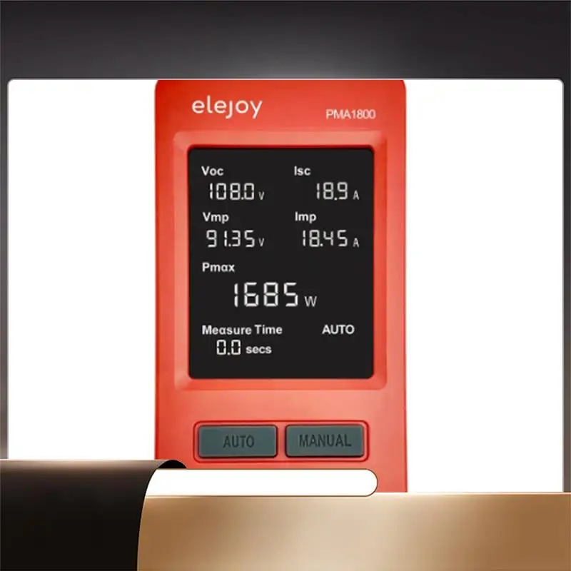 ELEJOY тестер солнечных панелей PMA1800/PMA800 MPPT мультиметр автоматический/ручной инструмент напряжения фотоэлектрический вольтметр измеритель мощности 1800W-X64A
ELEJOY тестер солнечных панелей PMA1800/PMA800 MPPT мультиметр автоматический/ручной инструмент напряжения фотоэлектрический вольтметр измеритель мощности 1800W-X64A