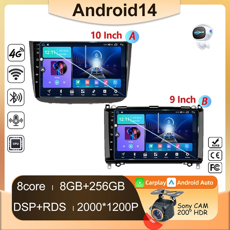 Carplay Android For Mercedes-Benz Vito 2 W639 Viano 2 W639 2003 - 2015 Auto Radio 4G Multimedia No 2din Player DVD Stereo video
Carplay Android For Mercedes-Benz Vito 2 W639 Viano 2 W639 2003 - 2015 Auto Radio 4G Multimedia No 2din Player DVD Stereo video