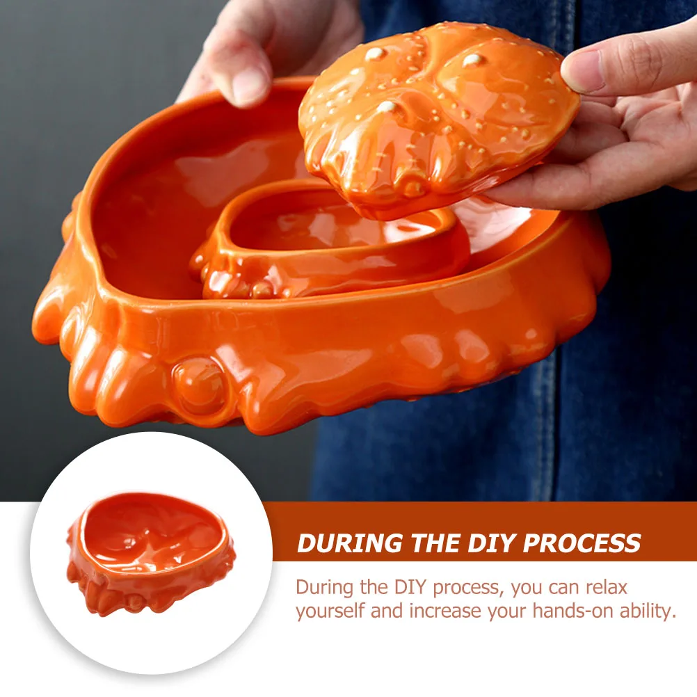 Crab Ceramic Disc Cute Bowl Decorative Dish Dip Craft Mini Crab-shaped Small Japanese Style
Crab Ceramic Disc Cute Bowl Decorative Dish Dip Craft Mini Crab-shaped Small Japanese Style